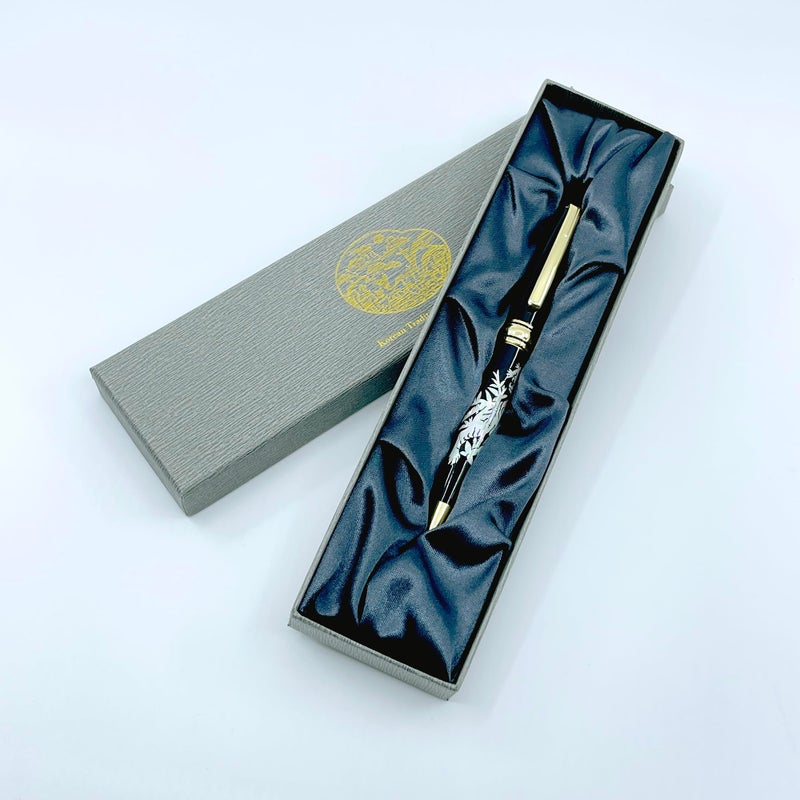 Nacreh Inlay Mother of Pearl Design Handmade Ballpoint Pen Retractable Executive Gift Deluxe Rollerball Point Black Ink (Tiger) - Image 5